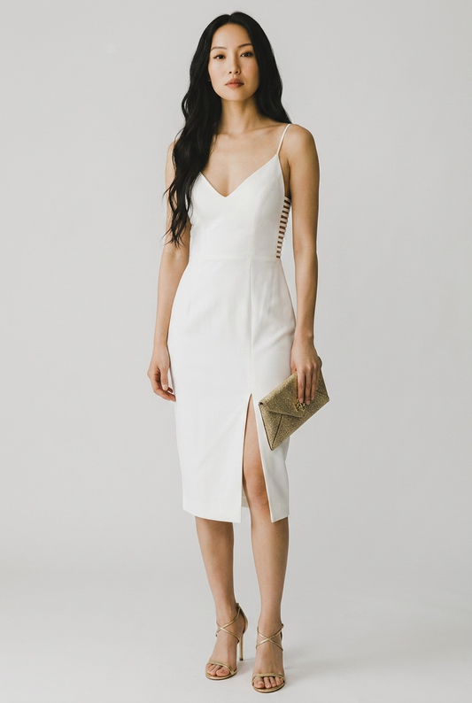 Zimmermann Harness off white Midi Little White Dress Size 2