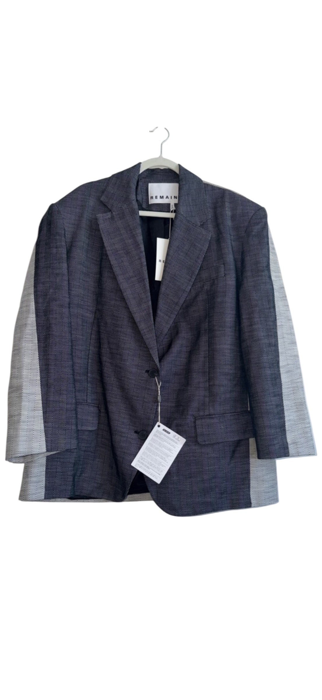 Remain Birger Christensen Oversized Two-Tone Herringbone Blaze Size 4