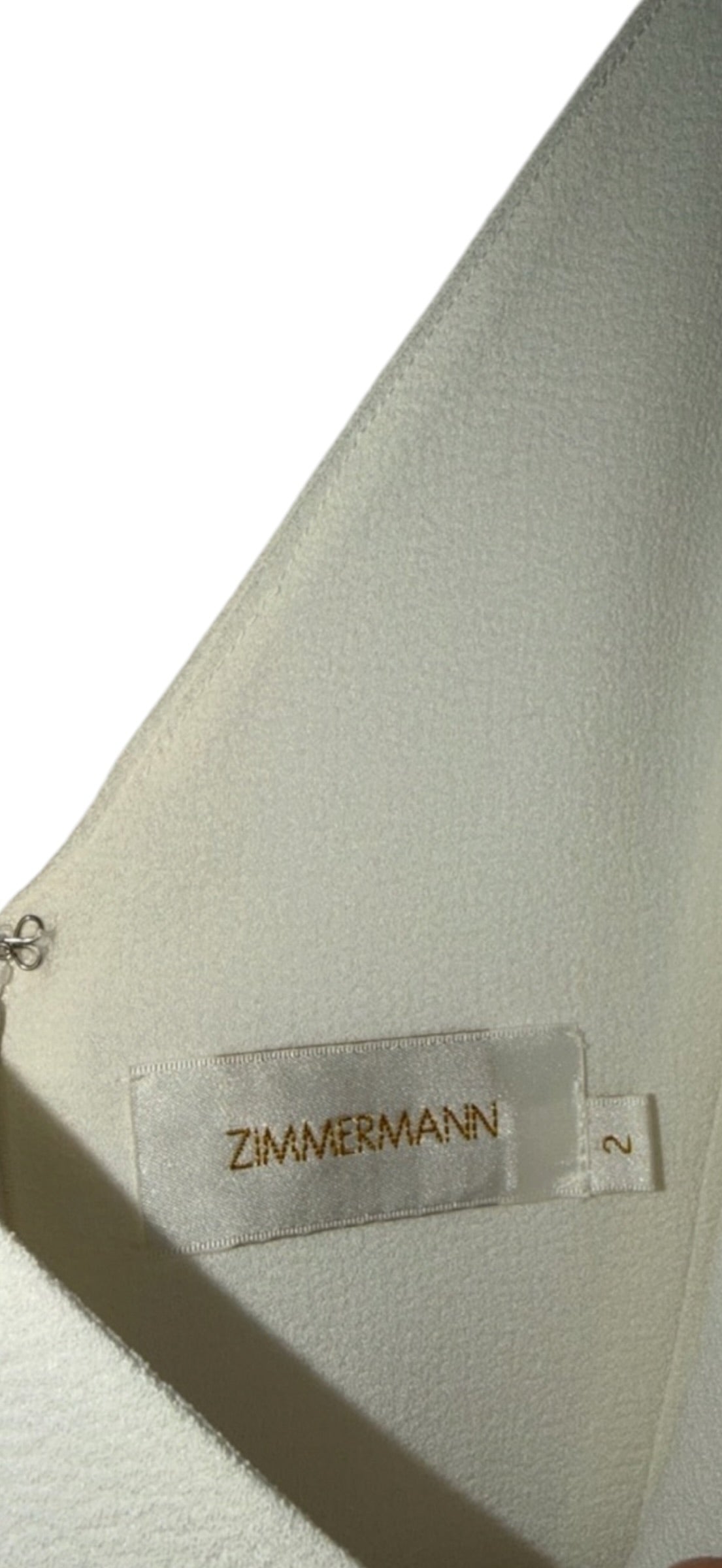 Zimmermann Harness off white Midi Little White Dress Size 2