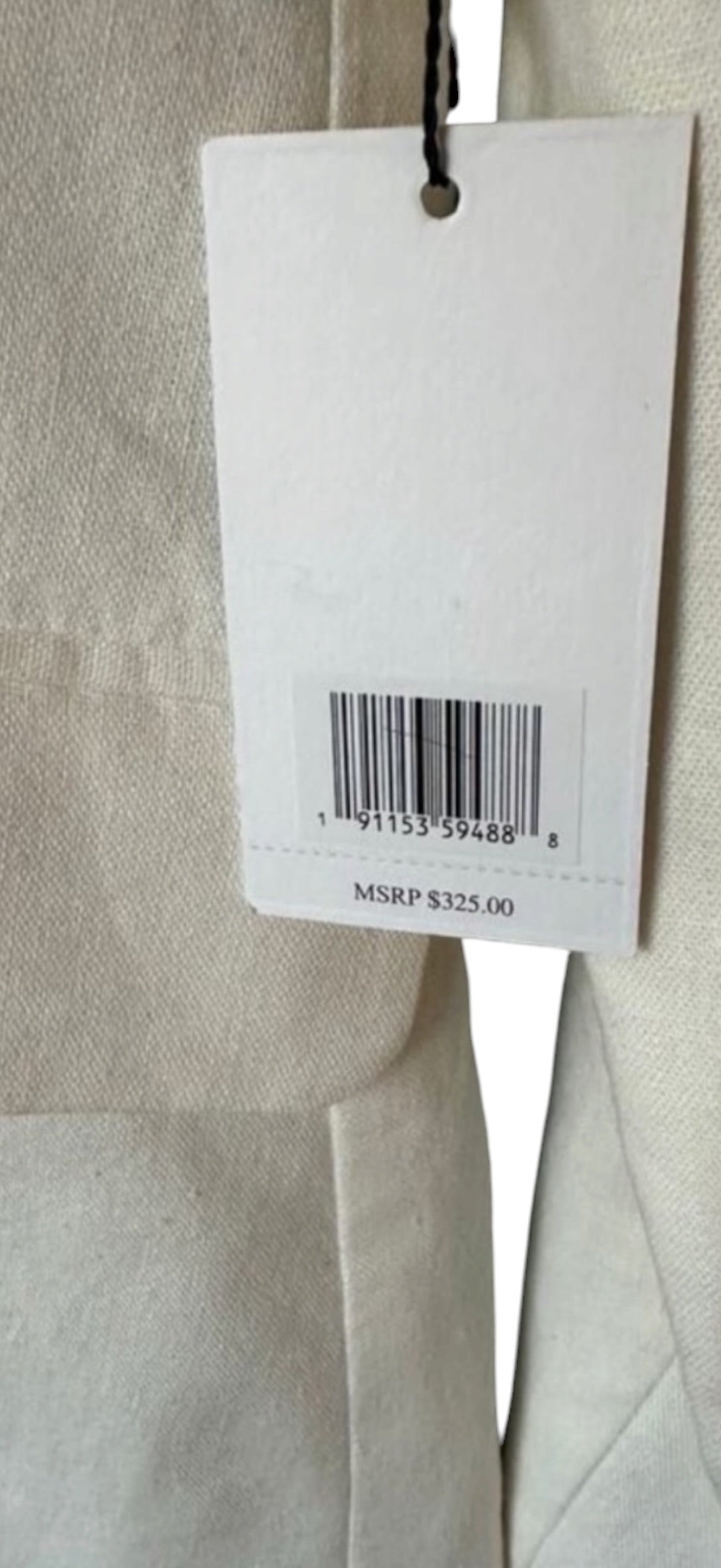 JASON WU White Linen Embroided Blazer Jacket Large