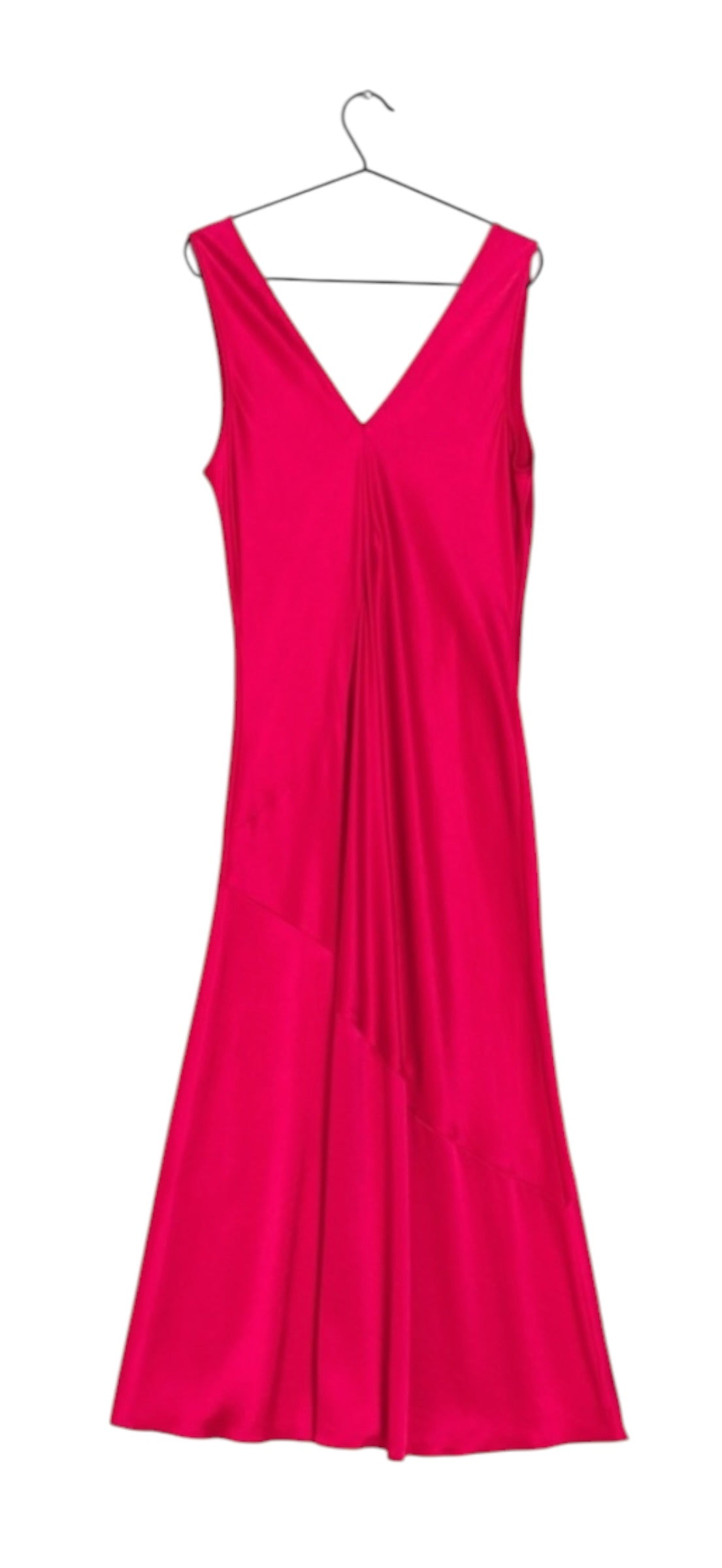 Pinko hot pink evening silky slip dress Size 2