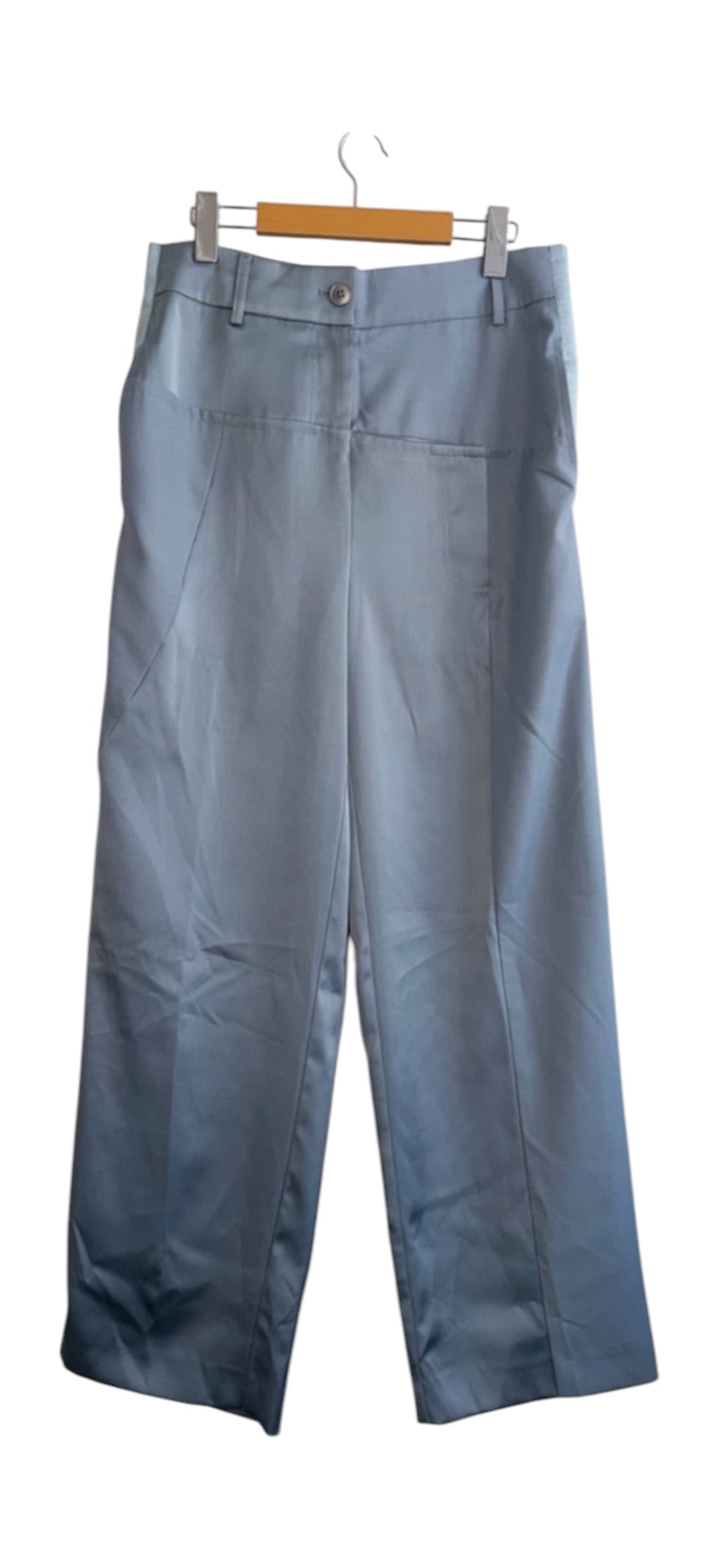 Feng Chen Wang Wool Steel Blue Suit Small/ Medium