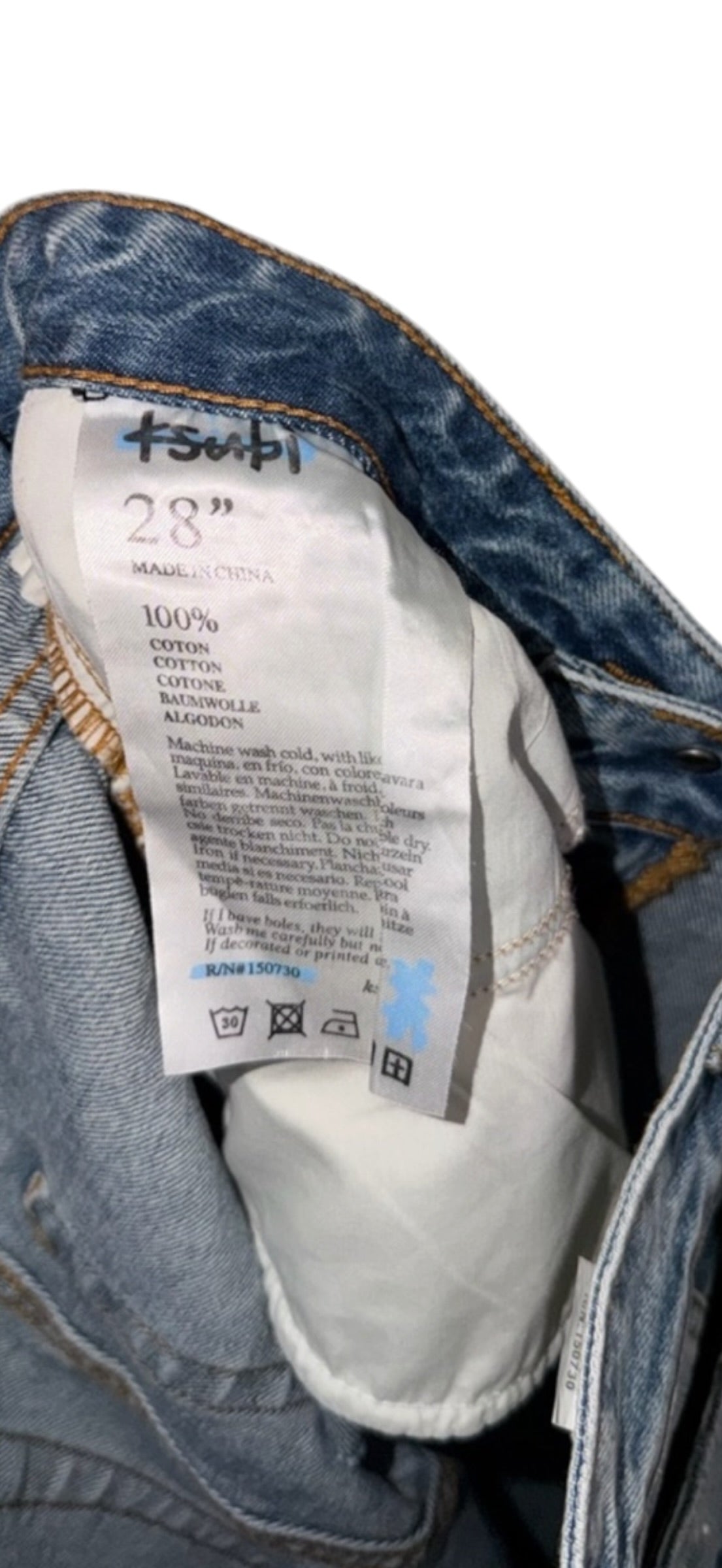 Ksubi brooklyn Jean Skream trashed size 28 premium denim