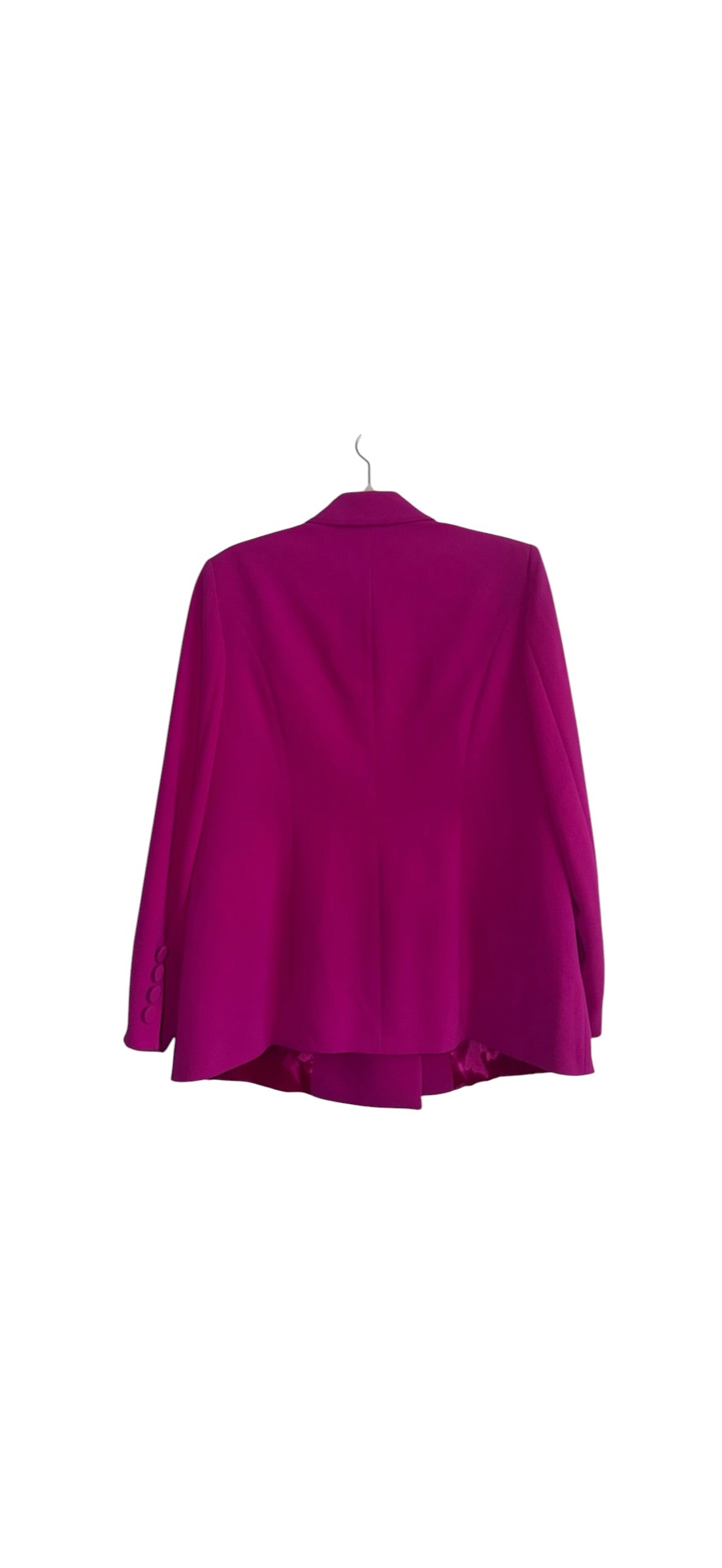 Marina Rinaldi Magenta Double breasted Caraibi Pant Suit 14 18 black
