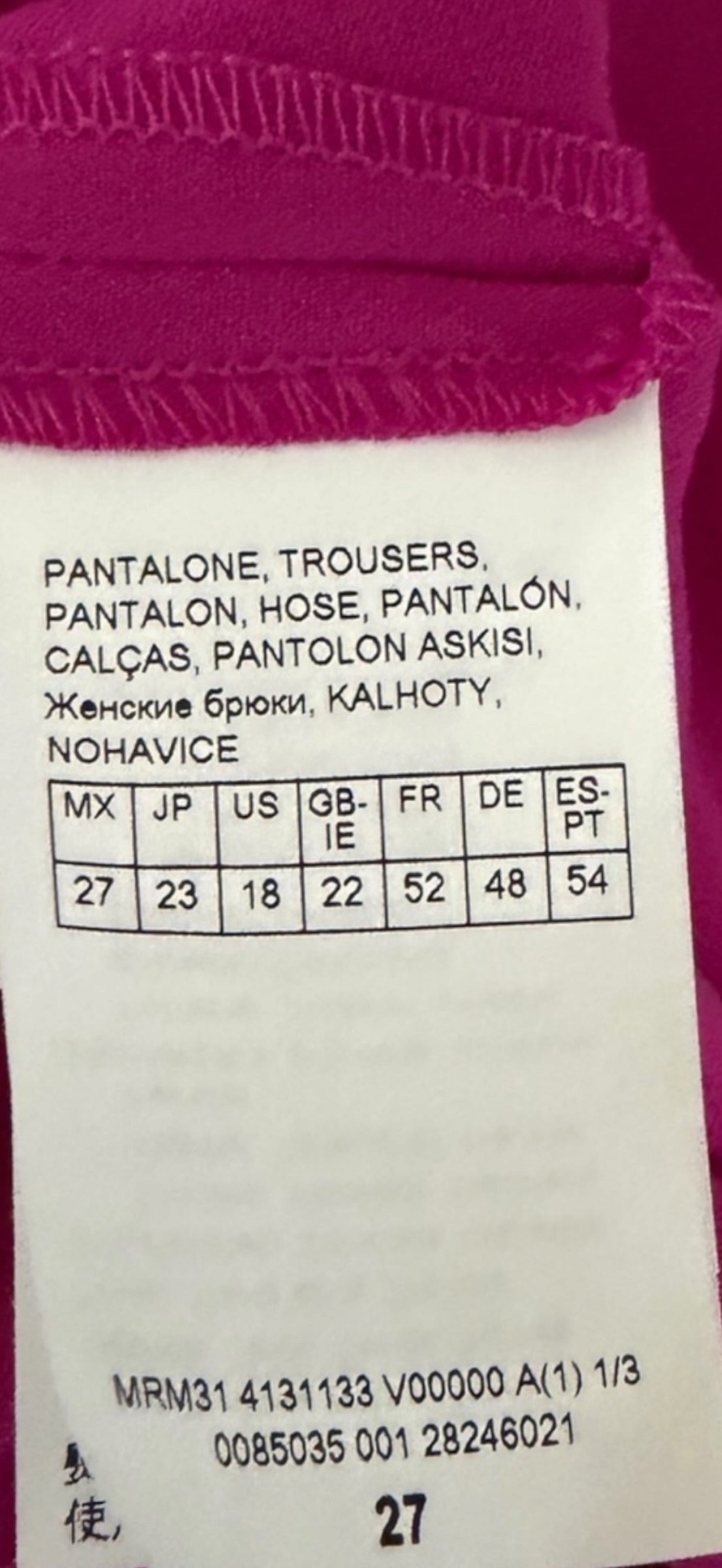 Marina Rinaldi Magenta Double breasted Caraibi Pant Suit 14 18 black