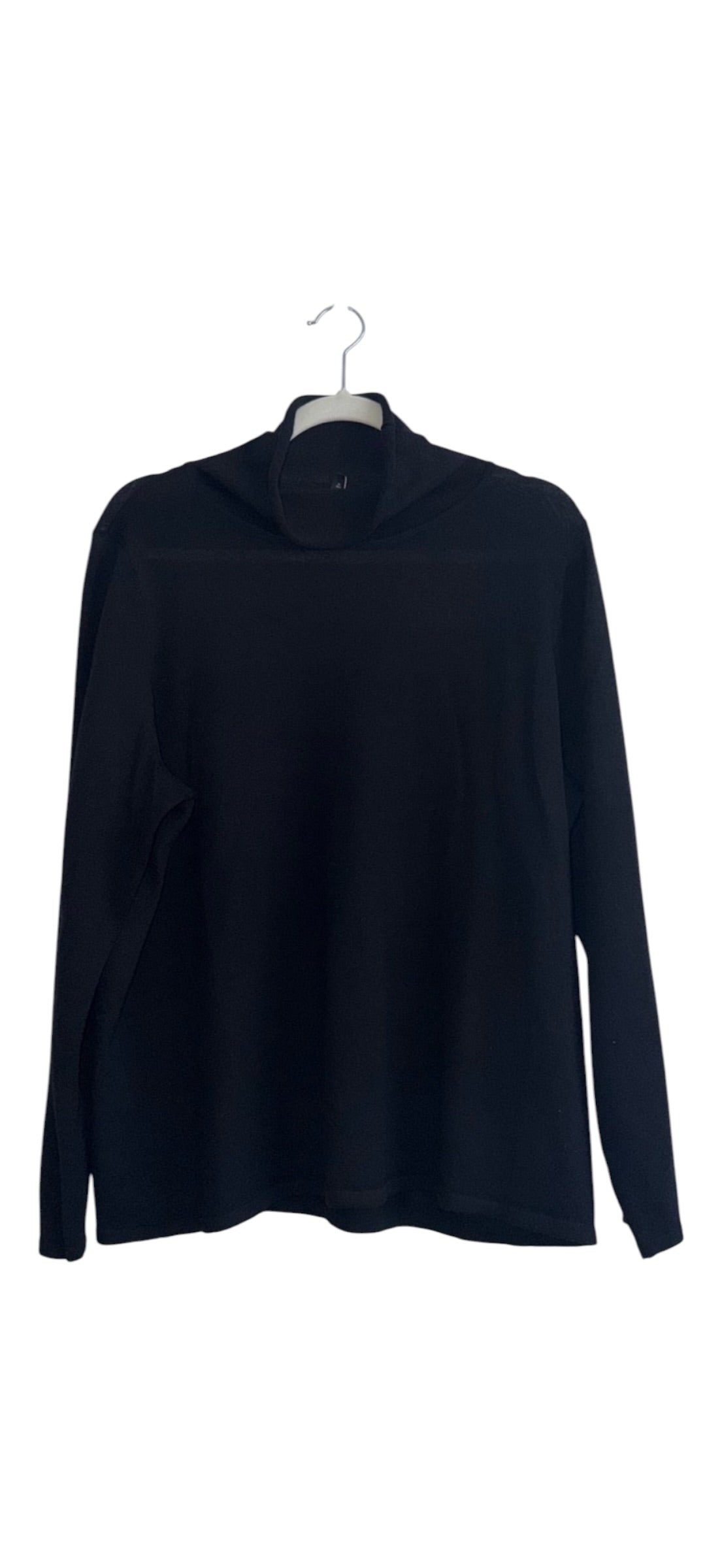 Eileen Fisher mock neck Extra fine merino wool lightweight sweater Extra Large