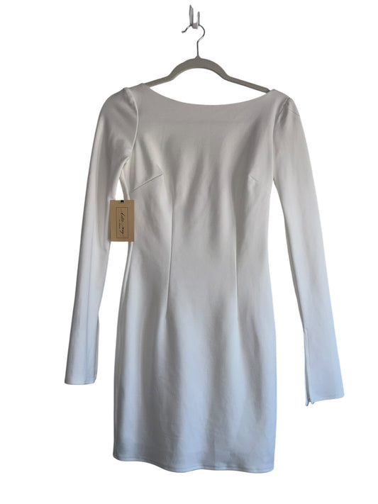 Katie May White Glisten Mini Long Sleeve Dress XS