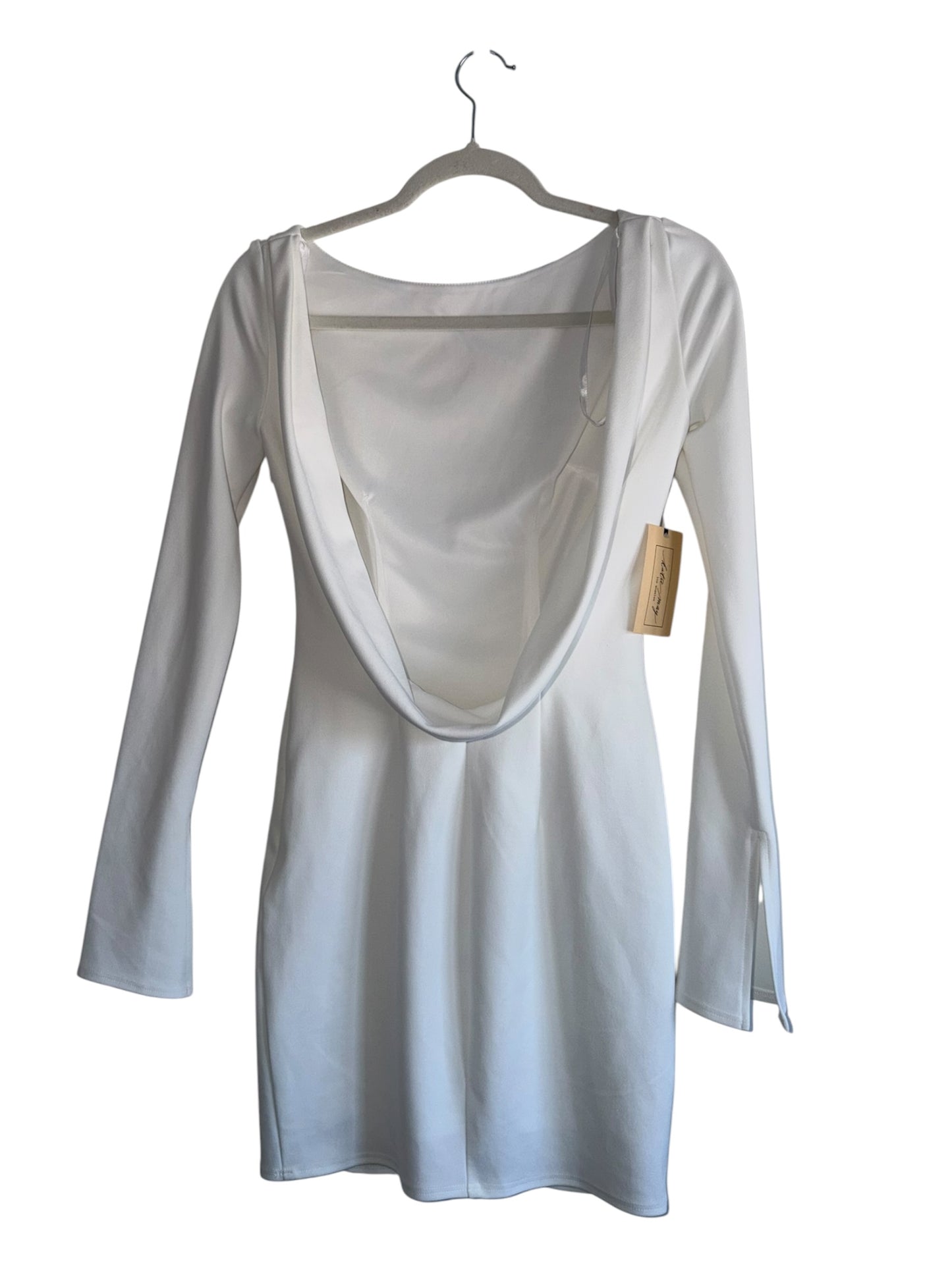 Katie May White Glisten Mini Long Sleeve Dress XS